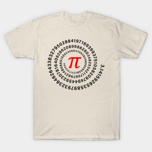 Pi, π, Spiral, Science, Mathematics, Math, Irrational Number, Sequence T-Shirt